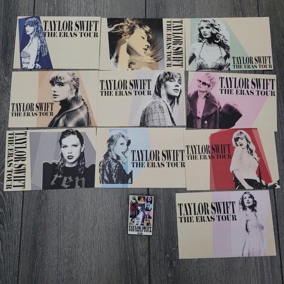 Taylor Swift The Eras Tour VIP Merch Box Exclusive Pin And Post Cards - Picture 1 of 5